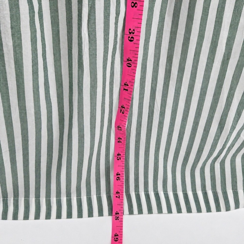 Abercrombie & Fitch Maxi Dress SP Green Striped Smocked Bra-Free Cottagecore - Picture 7 of 11